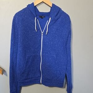 Topshop Royal Blue Fleece Jacket